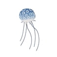 thumbnail image 3 of Decoración de medusas BLESIY colgante de escultura de pared tema de playa estilo marino Azul, 3 of 8