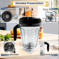 thumbnail image 4 of Para Jarra de Licuadora , Repuesto de Perfil Bajo de 64 Oz para Vaso Contenedor 750 5300 con Tapa y Cuchilla, 4 of 5