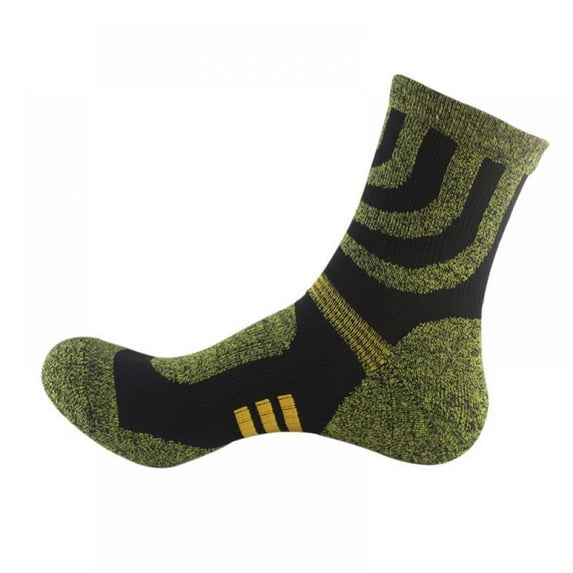 Athletic Socks, Cushioned Running Socks Performance Breathable Crew Socks Wicking Outdoor Sports Socks for Men