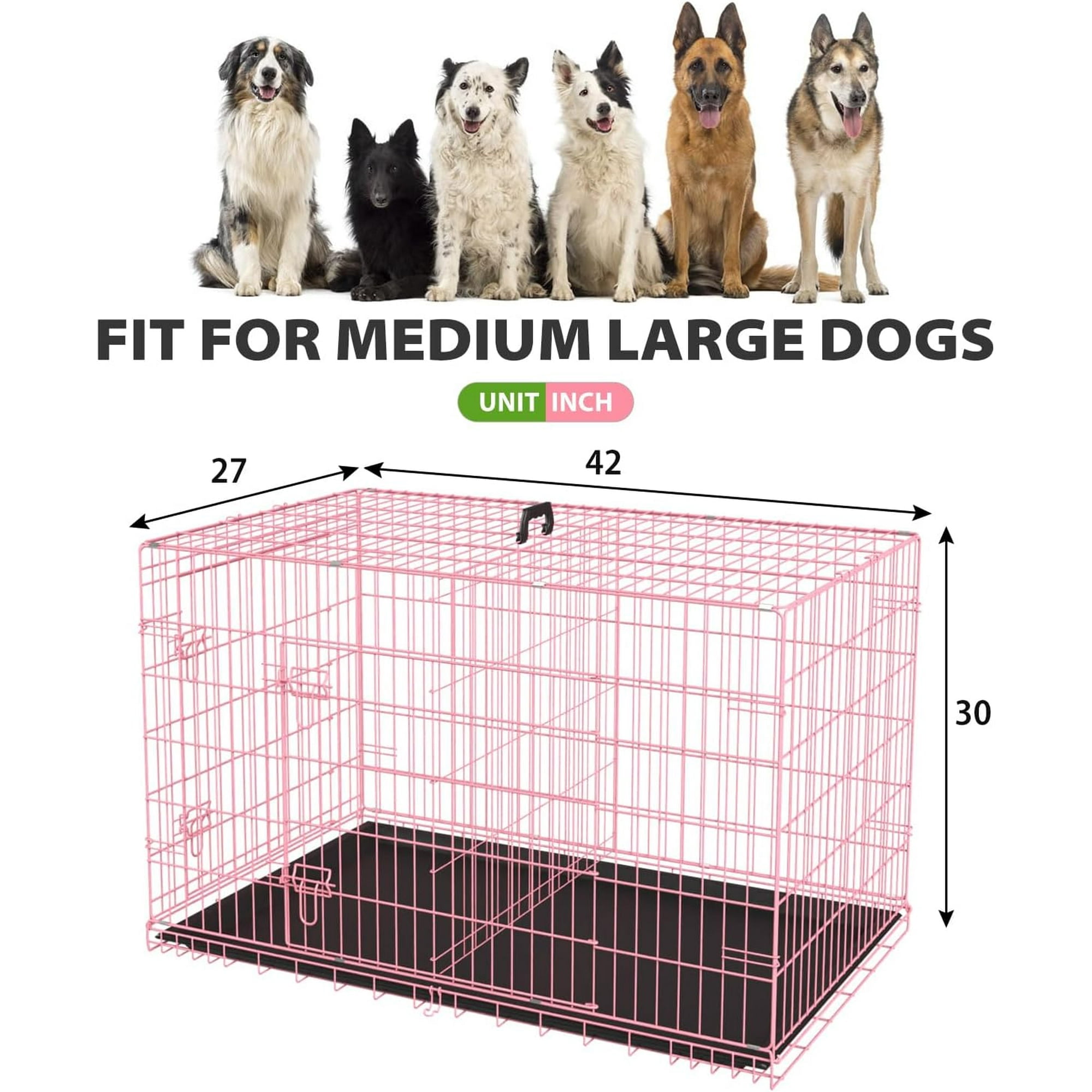Pink dog crate walmart hotsell