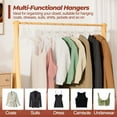 thumbnail image 3 of UEAKPIC Clear Crystal Plastic Hangers with 360 Degree Rotatable Hook for Shirt, Coat, Dress 25 Pack, 3 of 8