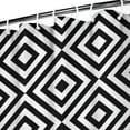 thumbnail image 3 of Black White Square Checkered Pattern Shower Curtain 36"x72" ,Bathroom Decorative Shower Curtains Set with 12 Hooks,Modern Waterproof Washable Shower Curtain, 3 of 6