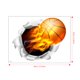thumbnail image 5 of Baloncesto 3D Etiqueta de la pared Extraíble Autoadhesivo Taladro La pared Vinilo Tatuajes de pared La bola es la vida Etiqueta de la pared Dunk Silueta Pegatinas Decoración de la habitación de balon TUNC Sencillez, 5 of 5