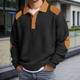 thumbnail image 2 of Polo Shirts For Men Knit Long Sleeve Casual Button Down Collar Business Leisure Male Tshirts, 2 of 4