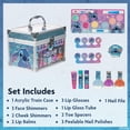 thumbnail image 3 of Set de belleza Stitch Train Case, kit de maquillaje para niñas, juego de maquillaje lavable real, maquillaje de juego, recuerdo de fiesta, cumpleaños, edades 3 4 5 6 7 8 9 10 11 12 de Townley Girl, 3 of 5