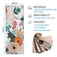thumbnail image 2 of Pioneer Flower Floral Print Pattern Hot Yoga Mat Towel Non Slip for Hot Yoga - Quick-Drying Yoga Mat Cover with 4 Corner Pockets with Travel Bag - Hot Yoga Towel Non Slip 70"x26", 2 of 6