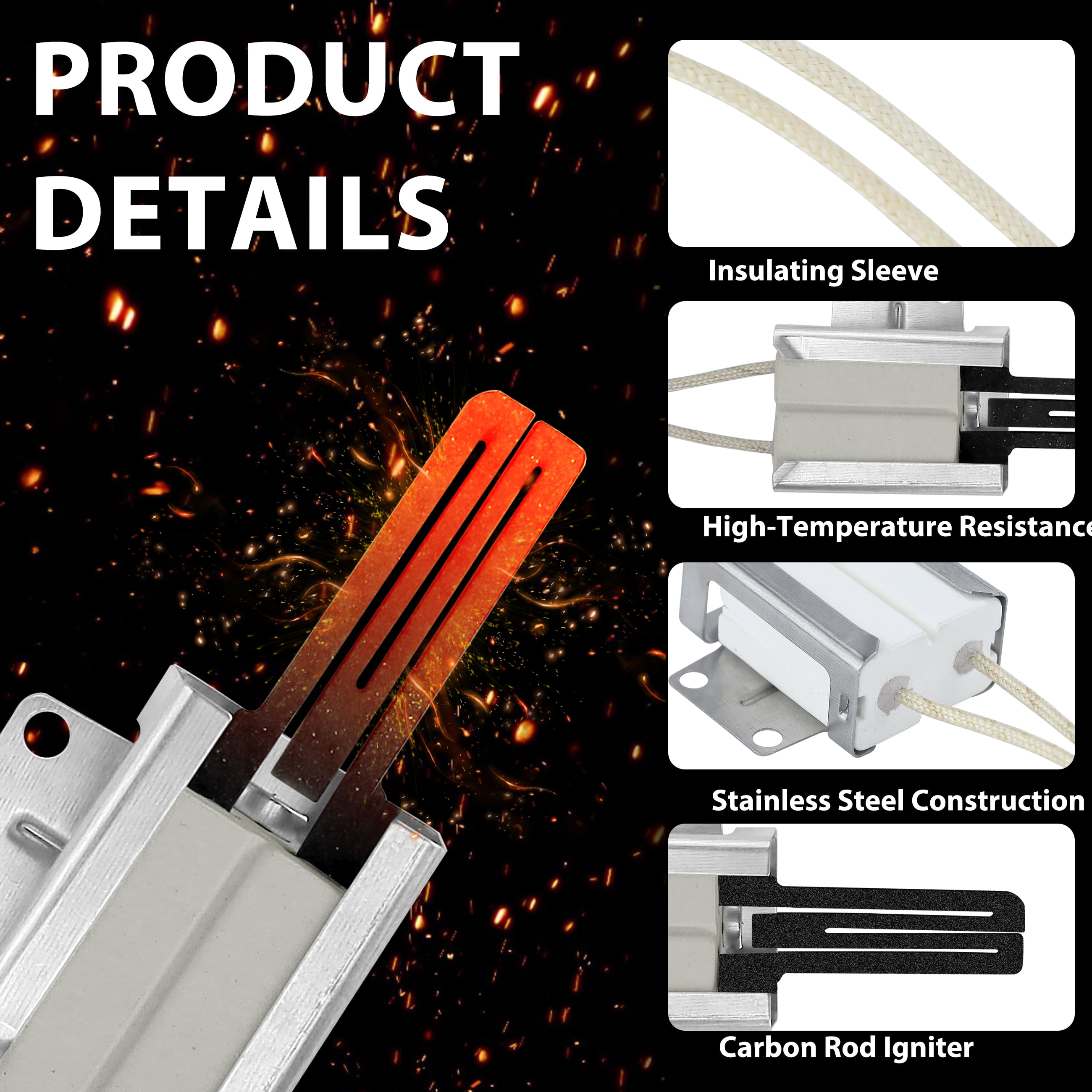 Beaquicy 316489400 5304534663 Oven Igniter Gas Stove Compatible with Frigidaire