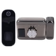 thumbnail image 3 of Cerradura de puerta inteligente Wifi, cerradura de puerta inteligente Tarjeta de huella digital Wifi Cerradura de puerta con contraseña Cerradura de puerta inteligente Máxima confiabilidad, 3 of 8