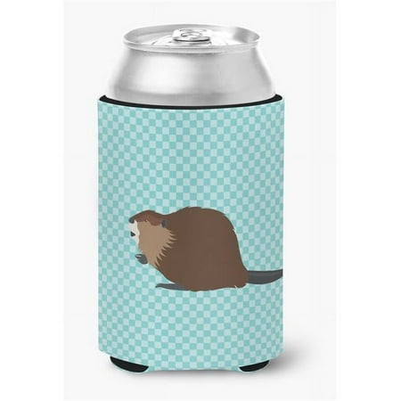 

Eurasian Beaver Blue Check Can or Bottle Hugger - Blue