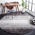 thumbnail image 2 of SAFAVIEH Berber Bijar Abstract Polyester Shag Area Rug, Grey/Dark Grey, 7' x 7' Round, 2 of 8