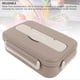 thumbnail image 5 of 1000ml Stainless Steel Lunch Box Lightweight Portable Brown, 5 of 5