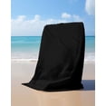 thumbnail image 4 of Black Beach Towels Oversized Super Absorbent, Solid Color Farmhouse Black Lightweight Bath Towel Quick Dry Sets For Bathroom/Pool/Rv Camping/Beach Play/Gym Room/Picnic 31"x62", 4 of 8