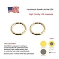 thumbnail image 5 of Gold  Filled Nose Rings, 20 GA Hypoallergenic Thin Tiny Hoops 7.5mm Double Piercing Earrings Adult, 5 of 9