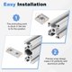 thumbnail image 4 of Uxcell 12 Paquete Tapa de Perfil, Aluminio Serie 2020 Estándar UE 6mm Soporte de Tapa de Extrusión de Aluminio con Tornillos para Estante de Acuario, Estante de Almacenamiento, Plata, 4 of 7