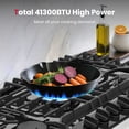 thumbnail image 4 of Gasland Chef 36 in. NG/LPG Convertible Gas Cooktop in Porcelain Enamel with 5-Burners, 4 of 9
