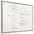 thumbnail image 5 of White Serenity Heavily Textured Hand Painted White Framed Canvas Wall Art, 5 of 12
