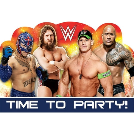 WWE Wrestling Invitations w/ Envelopes (8ct)