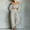 Gray, variant on Women's 2 Piece Outfits Sweatsuits off the Shoulder Crop Top Wide Leg Sweatpants Casual Matching Sets Coffee XL(XL)