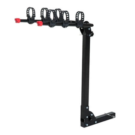 HOMCOM 3-Bike Steel Hitch Mount Bicycle Rack Dual-arm For SUV  with 2”