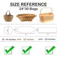 thumbnail image 5 of 20pcs Cellophane Bags 24x30 Cellophane Wrap for Gift Baskets Large Clear Gift Bags Party Favors Clear Treat Plastic Gift Packaging or Cookie Candy Goodie, 5 of 5