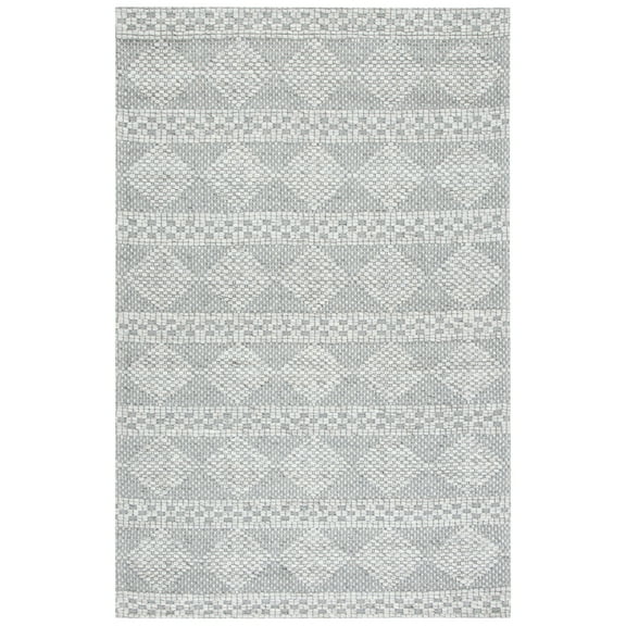 SAFAVIEH Marbella Matilda Diamond Area Rug, Beige/Grey, 5' x 8'