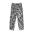 thumbnail image 4 of Easygdp Weave Geometric Men's Pajama Pant, Sleep Elastic Waistband Lounge Pants - Large, 4 of 9