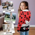 thumbnail image 6 of Uorisanigo Full Zip Sweatshirts for Children, Lightweight Funny Red Ladybug Hooded Jacket Casual Long Sleeve Pullover Sweatshirt Coat with Pockets Boys Girls Hoodies Jacket, 6 of 8