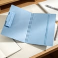 thumbnail image 4 of FastXmas Foldable Clipboard Folder,Portable Writing Pad With Clip Document Organizer For Business Office Conference,13.4*9.3 Inch,Blue, 4 of 5