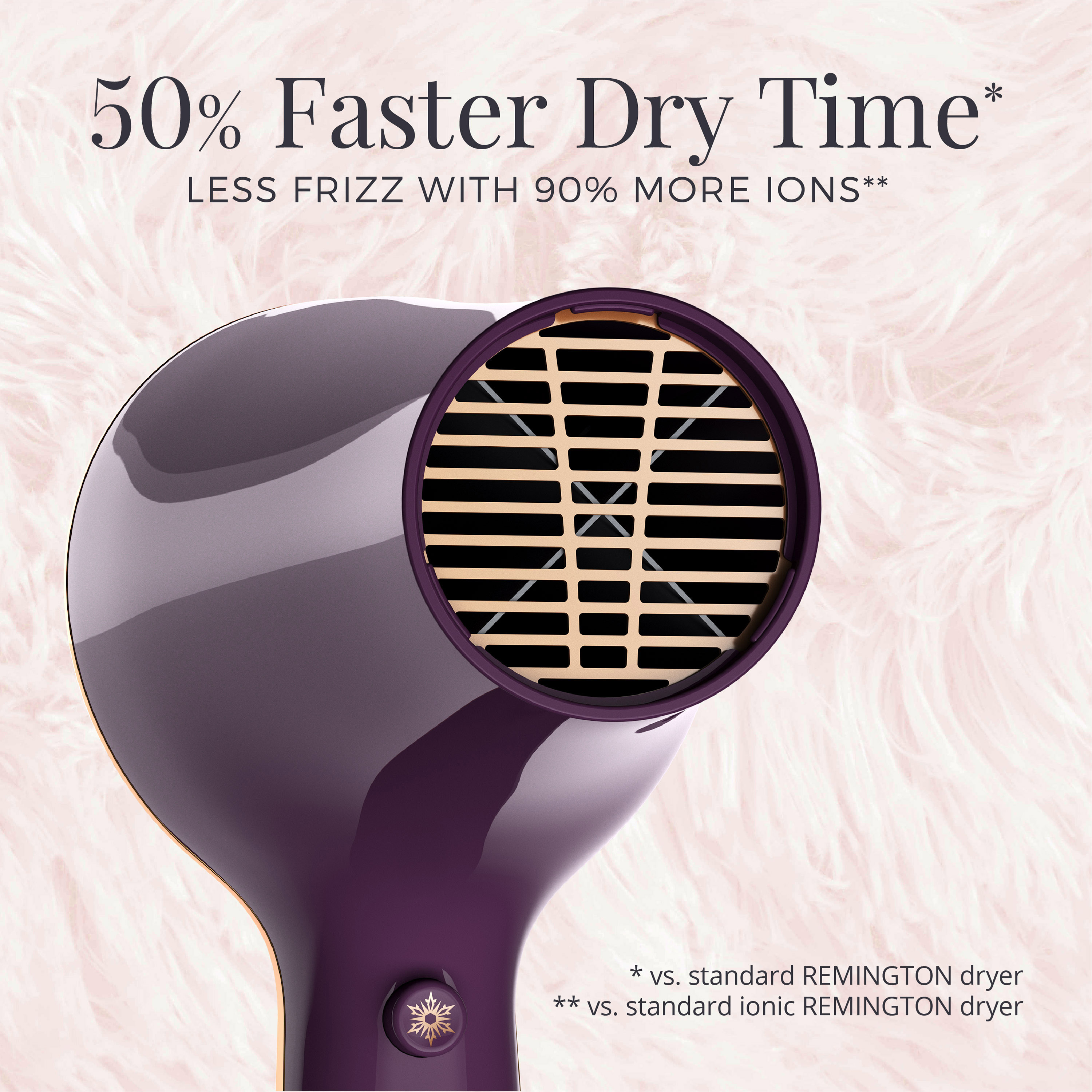 Remington Pro Hair Dryer with Thermaluxe? Advanced Thermal Technology, Purple, AC9140SB - image 3 of 12