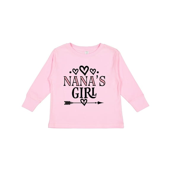 Inktastic Nana Girl Granddaughter Girls Long Sleeve Toddler T-Shirt