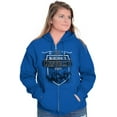 thumbnail image 4 of Bluegrass State Kentucky Horse Race Unisex Fleece Graphic Zip Up Hoodie Brisco Brands 2X, 4 of 5