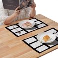 thumbnail image 6 of 30 Pieces Sublimation Blank 9 Panel Placemats Wedding Party Linen Cotton DIY Heat Transfer Print Placemat Dining Table Place Mat, 6 of 7