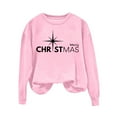 thumbnail image 5 of Merry Christmas Sweatshirts for Women Holiday Sweater Graphic Oversize Crew Neck Long Sleeve Pullover, 5 of 5
