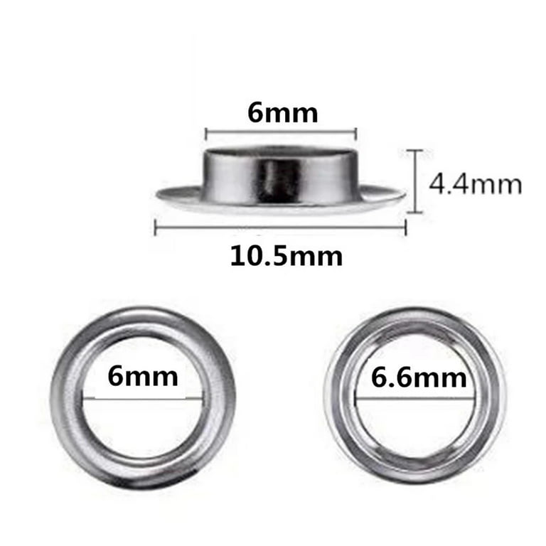 200Sets 3/16 Inch Grommet Eyelets Kit, Metal Eyelets with Washers for  Fabric