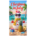 thumbnail image 3 of Tropical Pineapple Christmas Banner Summer Holiday Decorative Beach Scene for Party Celebration Beach Vacation, 3 of 8