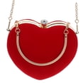 thumbnail image 5 of LABSERRON 1Pcs Red Shaped Evening Pouch for Women Wedding Party Storage, 5 of 8