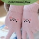thumbnail image 4 of 2 pares de guantes de algodón con cinco dedos para pantalla táctil para ciclismo, de invierno, cálidos y bonitos, para mujer718, 4 of 5