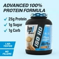 thumbnail image 3 of BPI Sports ISO HD Isolate Protein Powder – 100% Whey Isolate, Protein Powder for Muscle Gain - Vanilla Cookie, 4.8 LBS - 70 Servings, 3 of 8
