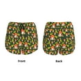 thumbnail image 5 of Lsque Mushroom Leaf Printed Women's Running Shorts with Liner Pockets,Elastic Quick Dry Workout Athletic Gym Yoga Shorts,Womens High Waist Shorts-X-Large, 5 of 9