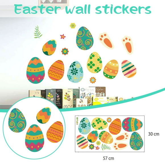 Wall Clings Window Stickers Easter Wall Decals for Easter Decal Fridge Wall Sticker