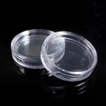 thumbnail image 4 of 100 Pzs Caja de Monedas de Plastico Transparente Redonda Pequena 22mm, 4 of 5
