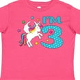thumbnail image 4 of Inktastic I'm Three Unicorn, 3rd Birthday Boys or Girls Toddler T-Shirt, 4 of 5