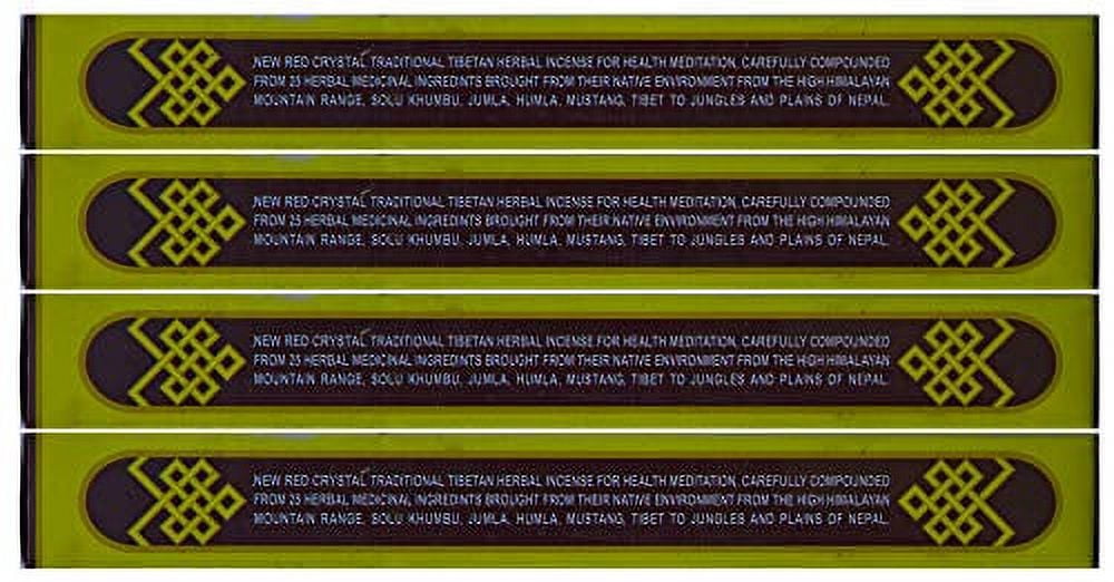 "New" Red Crystal Incense - 8" Box- Sold as set of 4