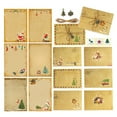 thumbnail image 4 of Techinal Vintage Christmas Letter Envelope Set 30 x Envelopes 60 x Letter Papers 36 x Stickers 30m Hemp Rope 30 x Retro Pendants, 4 of 13