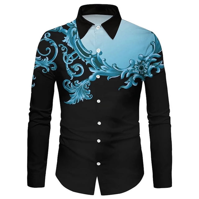 Camisa de hombre con estampado de grafiti de tinta, camisa juvenil, vitalidad, traje deportivo para exteriores, solapa, material suave y cómodo, nueva 2024