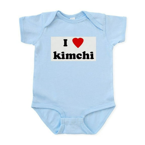 CafePress - I Love Kimchi Infant Bodysuit - Baby Light Bodysuit, Size Newborn - 24 Months