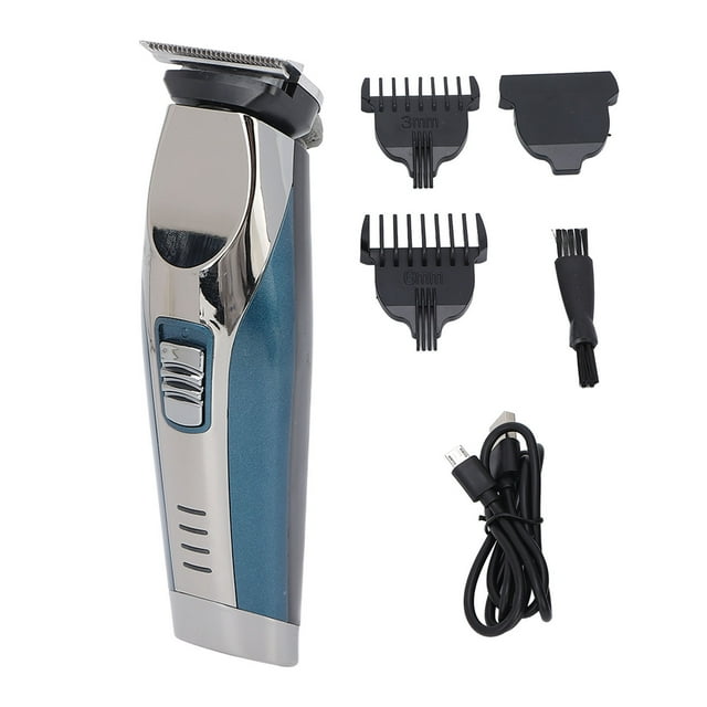 Cortapelos eléctrico, cuchilla incisiva, agarre cómodo, corte de pelo, recortadores de aseo para hombres, azul