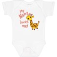 thumbnail image 3 of Inktastic My Nana Loves Me- Cute Giraffe Boys or Girls Baby Bodysuit, 3 of 5