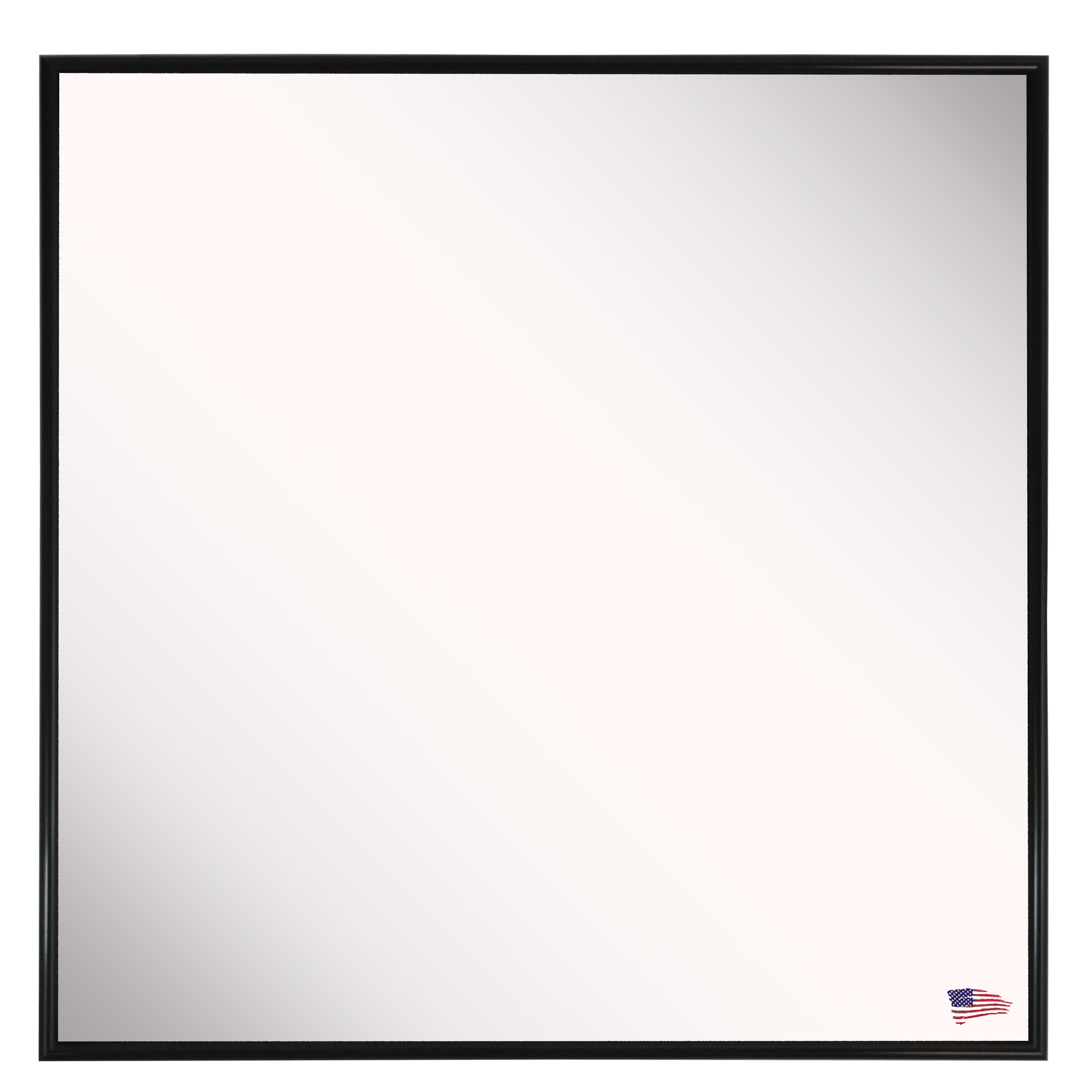 Rayne Mirrors Alpha Black Metal Wall Mirror 16.25 X 16.25