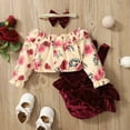 adviicd Girls Size 7 Outfits Kids Girls Soild Long Sleeves Flower